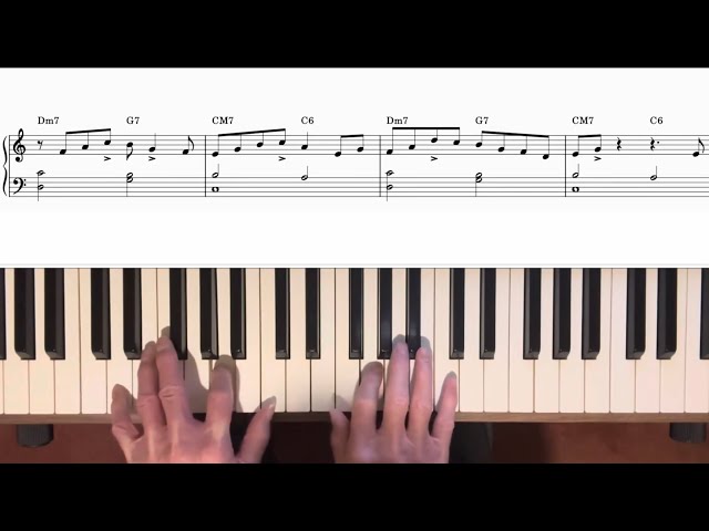 Beginner Jazz Piano Improvisation Lesson 1: Using Chords Notes Only