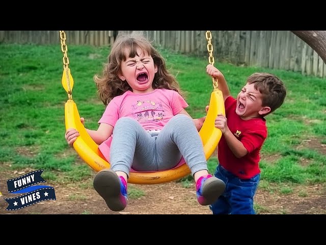 Oops! Baby Swing Fails Compilation 😆 Funny Outdoor Baby Moments | Funny Vines