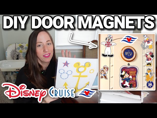 DISNEY CRUISE LINE TIPS & TRICKS | How to Make Door Magnets for Your Disney Cruise | DCL