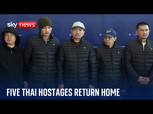 Freed Thai hostages 'feel grateful' to be back home after being held captive