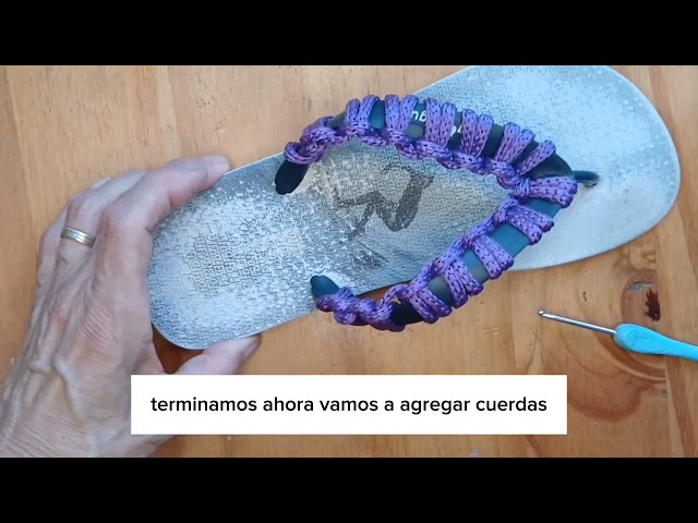 Diy sandalias en #macramé