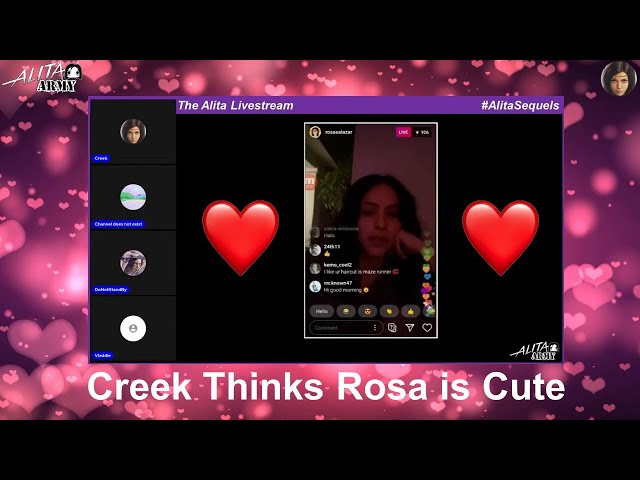 Creek Thinks Rosa Salazar is Cute | Rosa Salazar Instagram Stream Excerpt