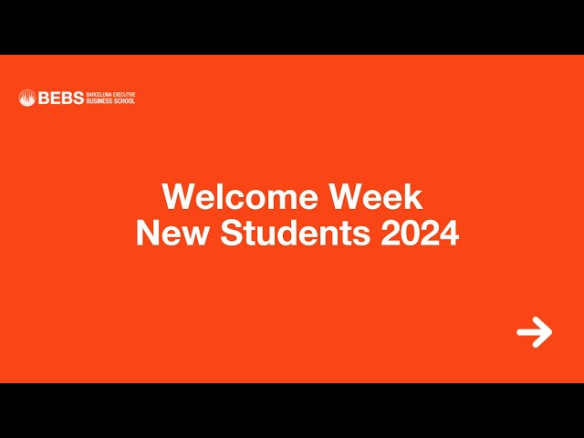 WELCOME WEEK