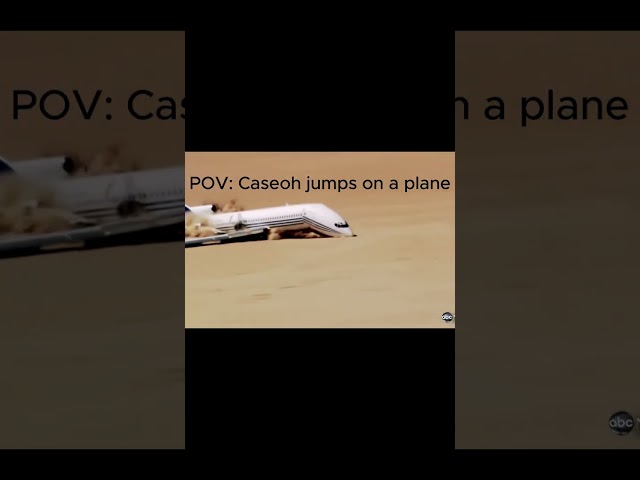 POV Caseoh Jumps on a Plane #aviation #memes