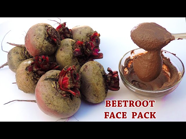 HOW TO MAKE BEETROOT FACE PACK AT HOME FOR SKIN WHITENING, GLOWING SKIN, DARK SPOTS, PIGMENTATION