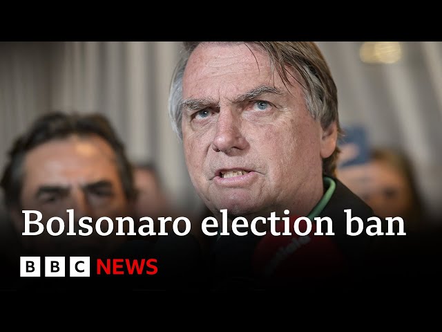 Brazil's ex-president Jair Bolsonaro gets eight-year election ban – BBC News