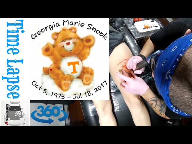 360 Tattoo Time Lapse [Care Bear]