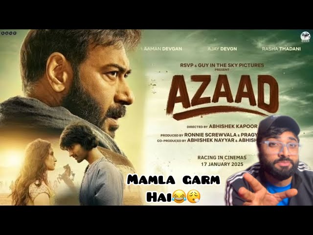 Azaad Trailer Review | Ajay Devgn | Aaman Devgn | Rashaa Thadaani | Mandy Vlogs Entertainment