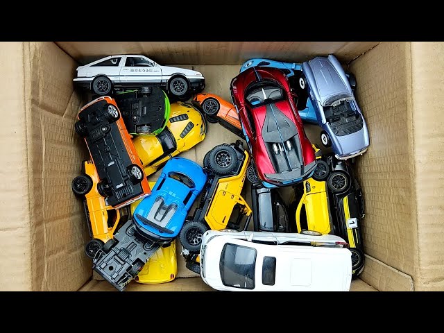 Box Full of Model Cars -Mazda Mx5, Koenigesgg Jesko, Lamborghini Scv12, Byd Yang Wang U8, Toyota #1