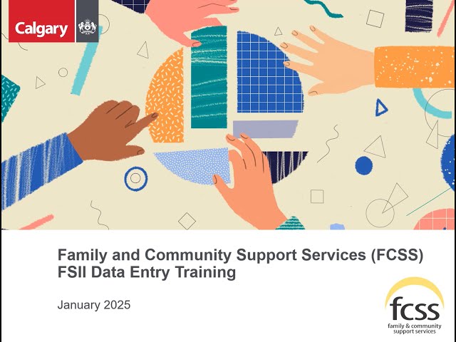 Family & Community Support Services (FCSS) - Data Entry Training