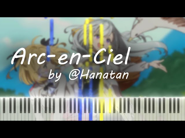 The Magical Revolution of the Reincarnated Princess OP - Arc-en-Ciel / アルカンシェル [piano cover + MIDI]