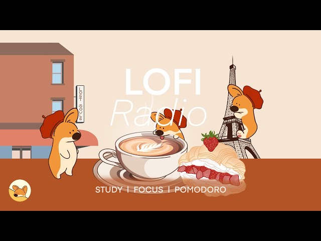 Coffee lofi ☕️ 1 hour study music 📚 Paris vibes 🗼 Pomodoro timer