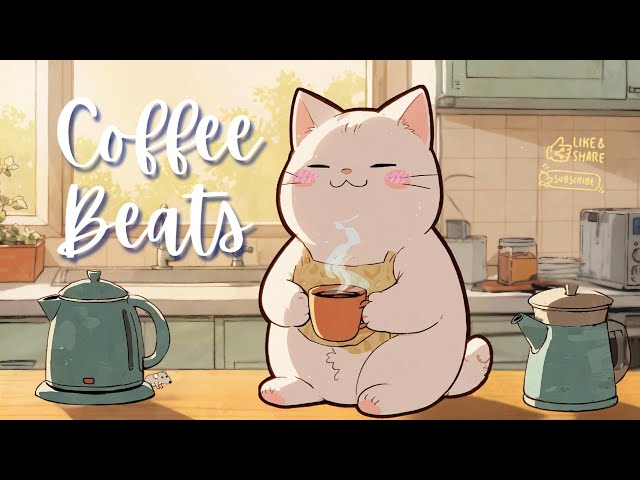 Coffee LoFi Beats ☕ | 1 Hour of Energizing Music for Study & Morning Vibes | LoFi Bubbly Cat 🎶