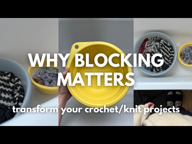 Make Your Crochet/Knit Look Professional with Blocking: the Secret to Perfect Finish