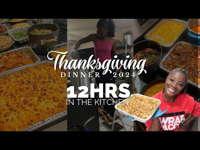 12 Hours in the Kitchen: Cooking Thanksgiving Dinner from Scratch 🍗🍰🥬