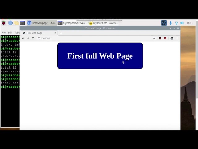 Loading your first web page