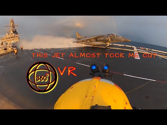 (360 VR) This jet almost took me out!!!!