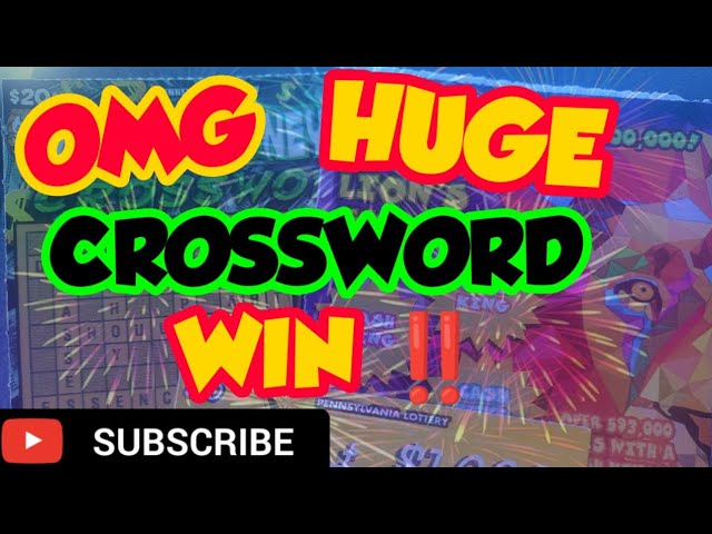 CROSSWORD HUGE BOOM💥 IN PA🎉NEW 5 MILLION $ LION SHARE 🎊@gamblicious1