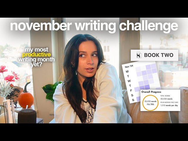 november writing wrap up! 🎀 word count, hours writing + what's next?