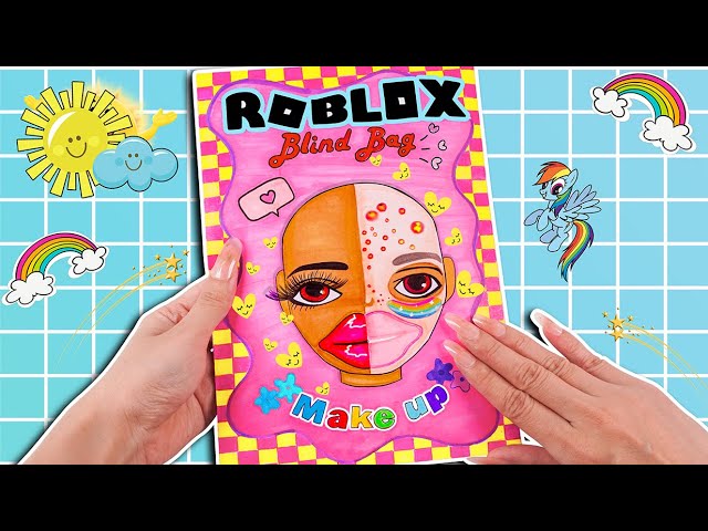 [🐾paper diy🐾] POP THE PIMPLES Compilation - Roblox Makeup Blind Bag 블라인드백 | ASMR DIY Paper