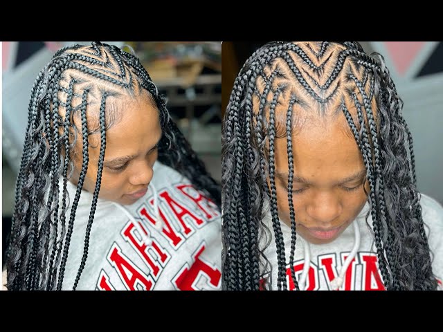 Trending Flip Over Fulani Braids Freestyle🔥Flip Over Fulani Freestyle Tutorial