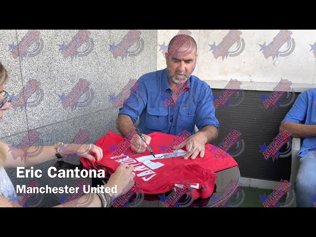 Eric Cantona autograph signing September 2021