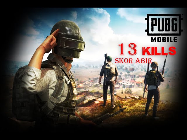 PUBG MOBILE | 13 KILLS | ERANGLE | SKOR ABIR FT X-SKULL