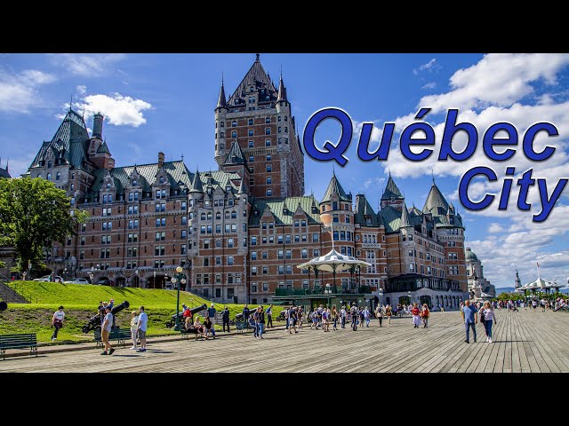 Walk Here: Quebec City, Canada Tour - Summer 2022 - 4K UHD