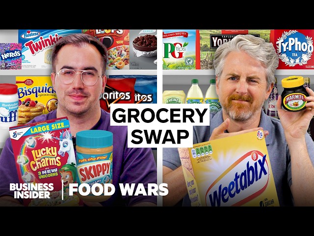 US vs UK Grocery Swap | Food Wars | Insider Food