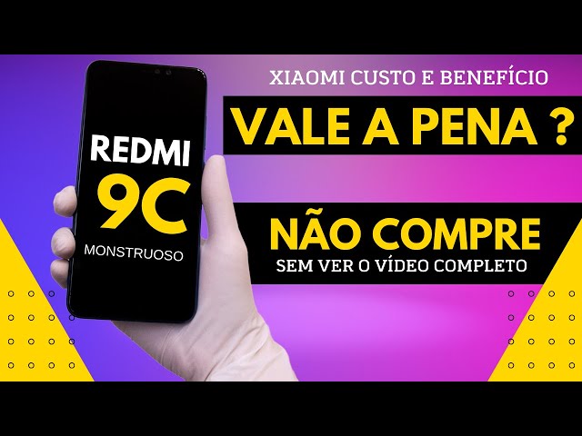 XIAOMI REDMI 9C - 4GB RAM E 128GB ARMAZENAMENTO