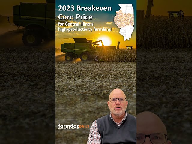 2023 Breakeven Corn Price #shorts