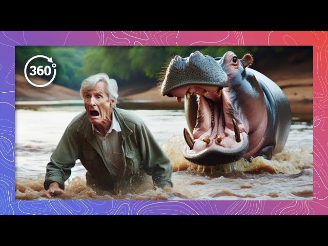 Attacked by a Hippo! | Wildlife in 360 VR