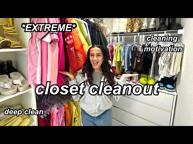 HUGE Closet Cleanout! *decluttering and organizing my walk-in closet*