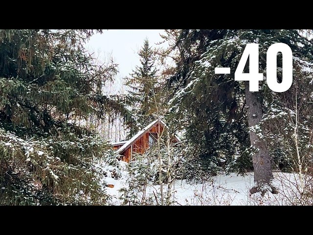 Heating Our Off Grid Cabin in the Woods in Winter | Self Sufficient Living in Canada