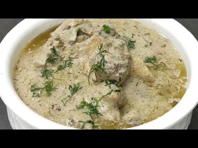 White Mutton Korma Recipe | Mutton Korma  | सफेद मटन कोरमा