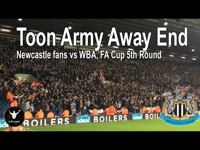 Loudest English fans of recent times - Newcastle away atmosphere at WBA, (with subtitles)