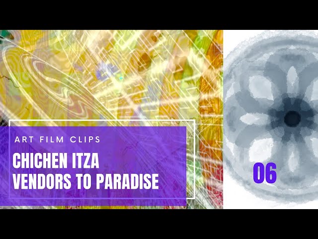 Experimental Art Video at Chichen Itza using Fractal Designs for the 420 Culture