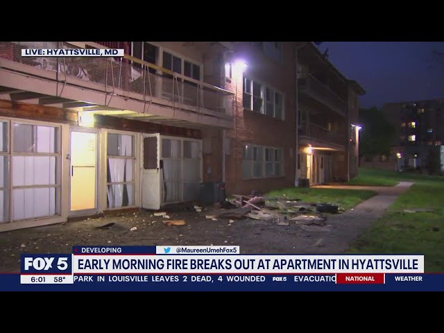 Early morning fire breaks out at apartment in Hyattsville | FOX 5 DC