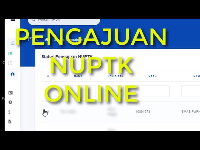 How to Apply for NUPTK Online PRIVATE/STAY TEACHER