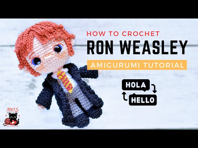 How to Crochet Ron Weasley Amigurumi Tutorial | Harry Potter | ENG/SPA Subtitles