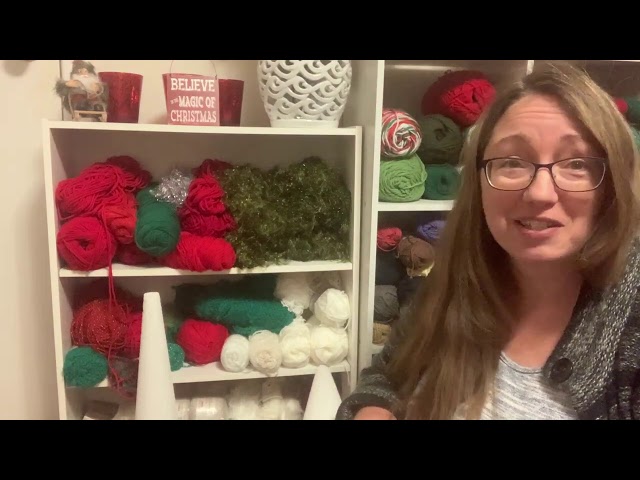 Vlogmas 2020 Day 17 • Knitting Podcast • Making Yarn Christmas Trees