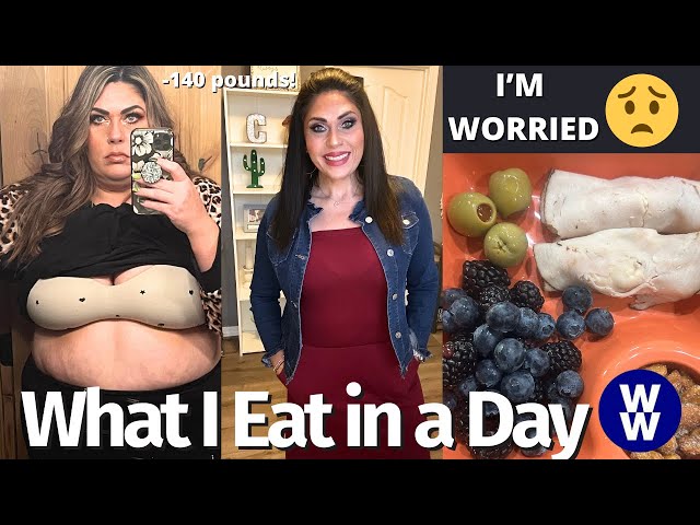 WHAT I EAT IN A DAY ON WW TO LOSE 140 POUNDS - I'M REALLY WORRIED 😟 -  SNACK PLATE & NINJA ICE CREAM