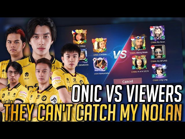 THEY CAN'T CATCH MY NOLAN | 5MAN ONIC VS VIEWERS IN CUSTOME BATTLE