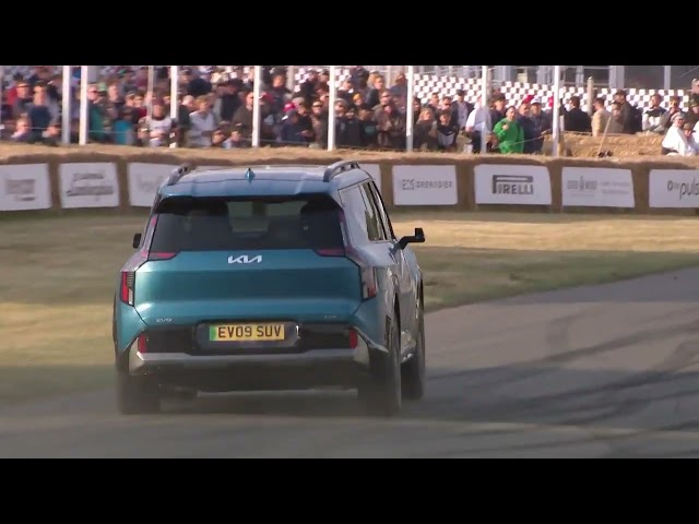 Kia EV9 on Hill Climb at Goodwood Festival of Speed 2023