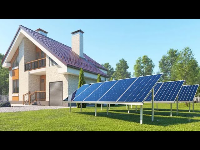 Solar panel cooling provides hot air for home heating in winter