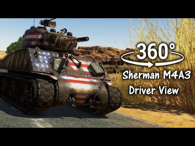 360°| Sherman Tank Driver View Experience -  War Thunder [SFM] (VR Compatible)