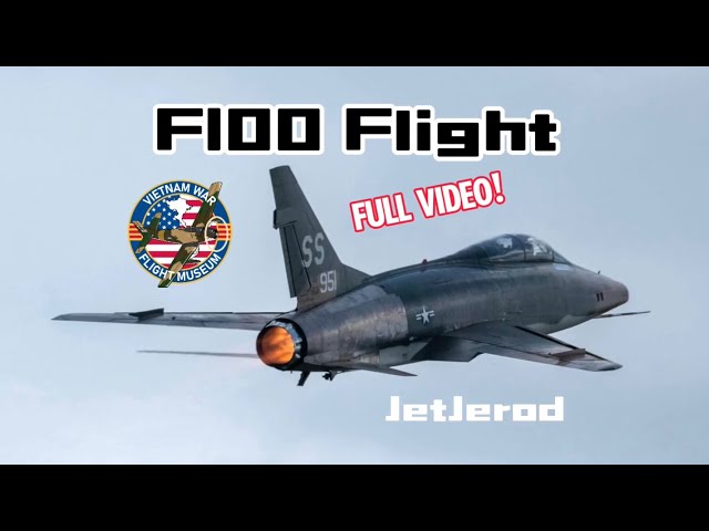 F100 Super Sabre Flight! Cockpit Footage, Full Length!