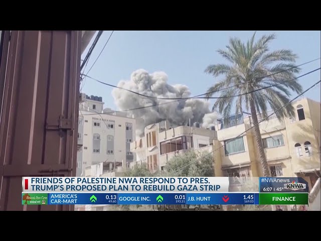 Friends of Palestine NWA respond to Trump's plan to rebuild Gaza