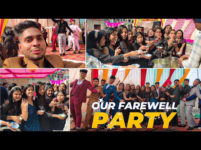 Our Farewell Party🎉 2024 | My Last School Farewell • Knight King Vlog