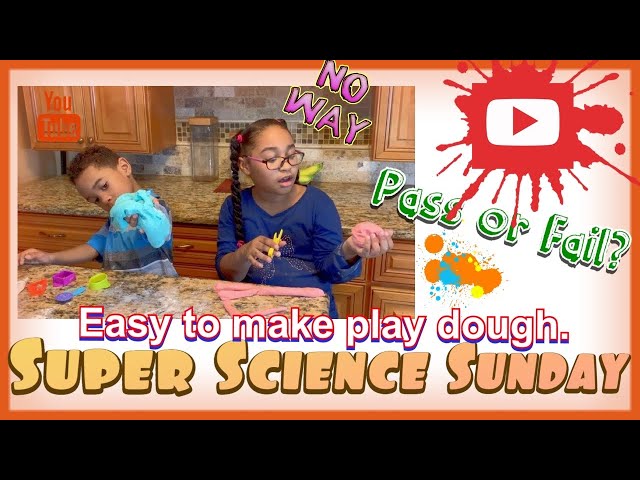 Super Science Sunday! 🧪Easy to make play dough. Will it be a pass or fail? 🤔 #diy #homemade #fun